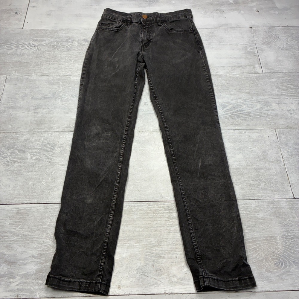 Mugsy Jeans Mens 30x30 Black Stretch Denim Slim Fit Pants Faded Wash 5-Pocket